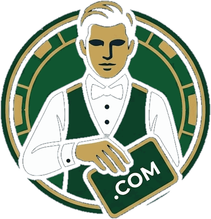 Croupier dealing a .com domain